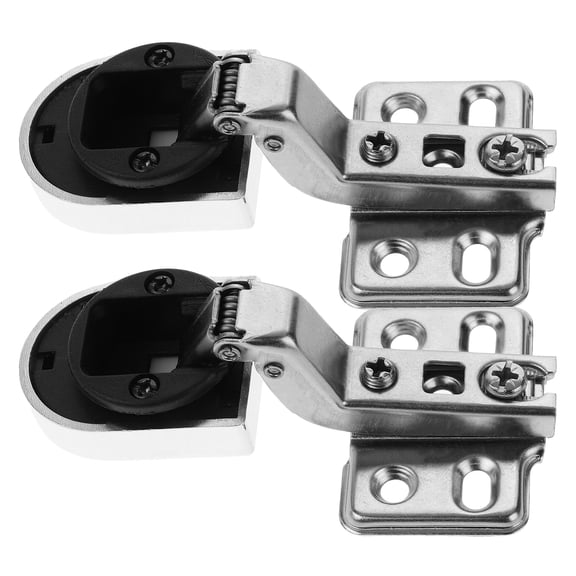 OFFIGAM 2-Pack Iron Cabinet Hinges with Soft Close Damping Technology for Smooth and Quiet Door Closing
