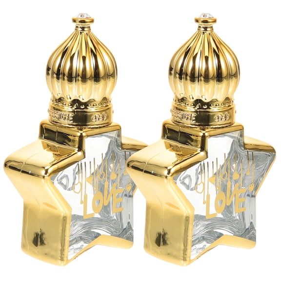 FELTECHELECTR Glass Perfume Roller Essential Oil Roller Bottles Stainless Steel 2Pcs