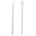 2 Pcs Glass Stirring Rod Blenders Drink Stirrers Drink Mixing Tools