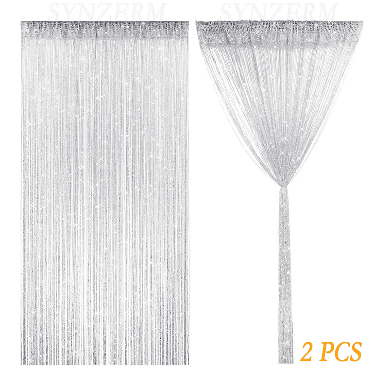 Pcs Glitter String Curtains Doorway Beads Curtains, 39 x 79 Inch