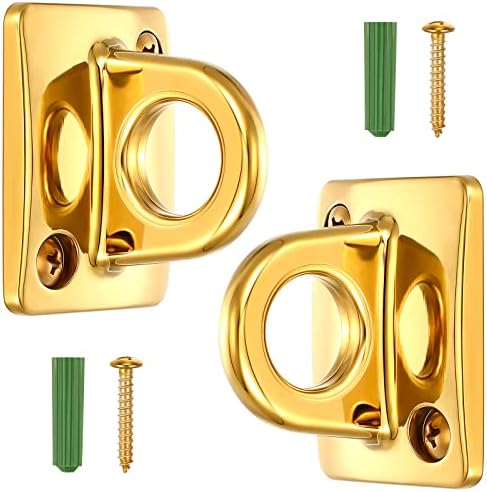 2 Pcs Gold Large Loop Wall Plate Metal Post Queue Line Barrier Hanging ...