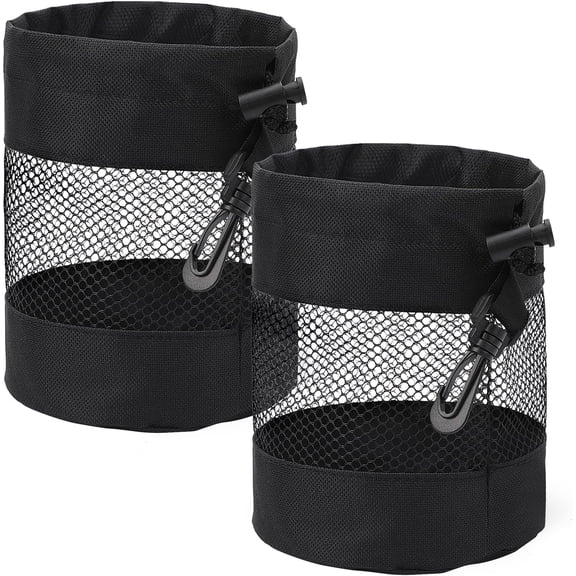 2 Pcs Golf Balls Storage Bag, Nylon Mesh Golf Ball Bags, Golf Pouch Bags Drawstring, Golf Bag Organizer Golf Shag Bag Golf Bag Organizer for Storing Golf Balls