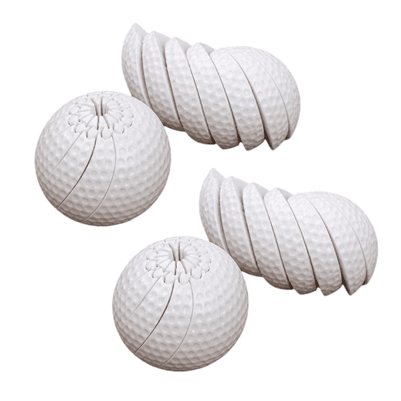 2 Pcs Golf Fidget Ball, 3D Printed Chain Link Fidget Ball, Twisted spheres stress Relief Ball For Adults With Anxiety Relief