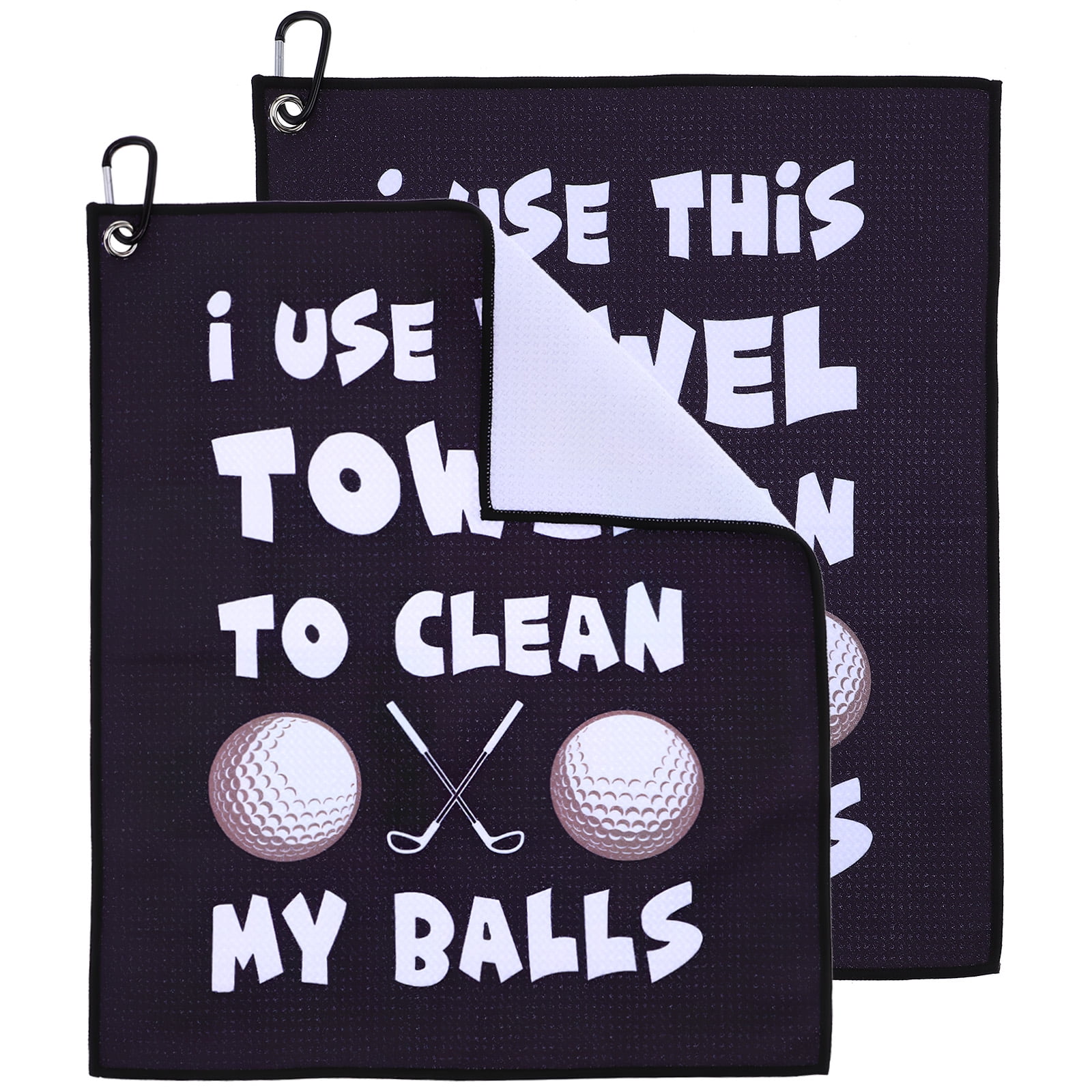 2 Pcs Golf Towels Womens Golf Towel Golf Bag Towel Golfs Ball Cleaners