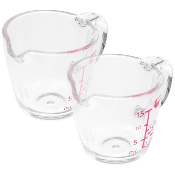 ifundom Transparent Measuring Cups Set 2 Pieces for Home Kitchen Baking Cooking Liquid Dry Ingredients