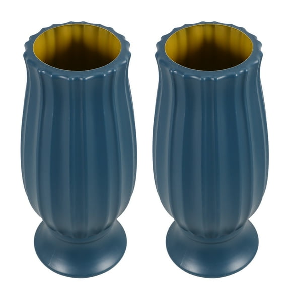 2 Pcs Granite Vases for Cemetery Graveyard Father