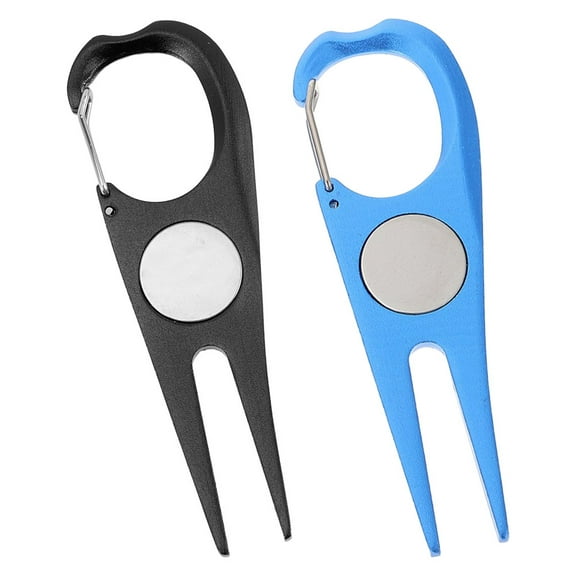 2 Pcs Green Repair Tools Golfing Accessories Golfs Divot Repairing Delicate Fork Major