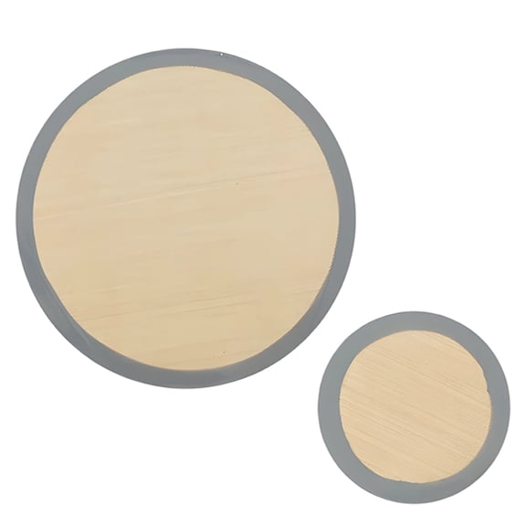 2 Pcs Grey Silicone Baking Mats, FCM Certified Non-Stick Silicone Pan Protectors, High Temperature Springform Liners for Various Round Cake Pans, Circular Easy Clean Reusable Inserts