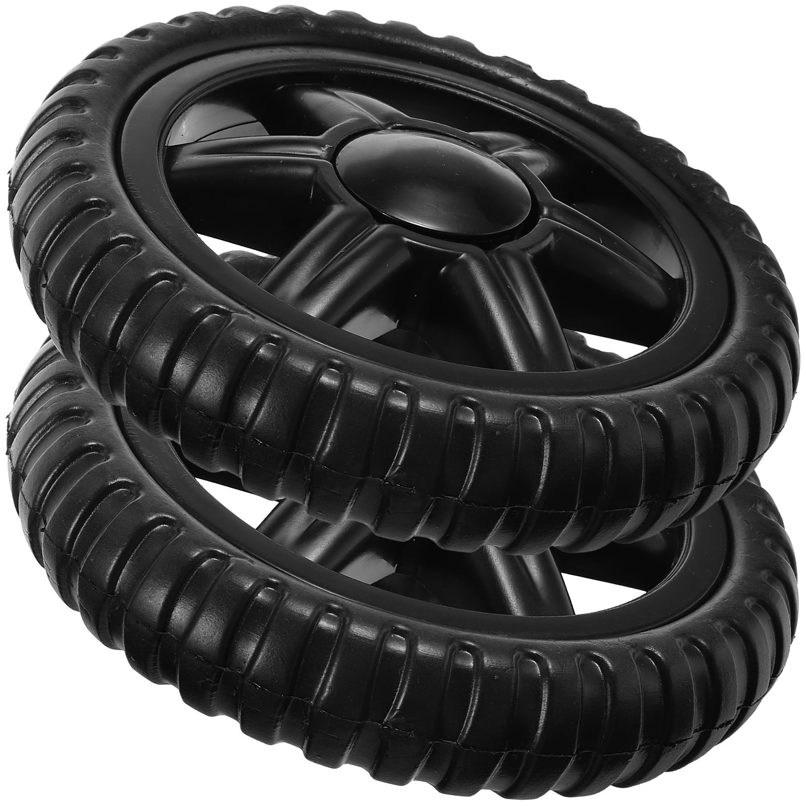 2 Pcs Grocery Shopping Carts Trailers Wheelchairs Replacement Wheels