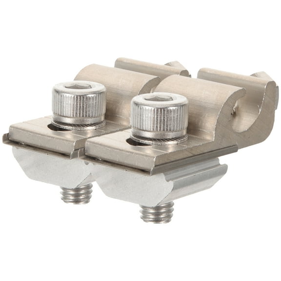 2 Pcs Grounding Ear Solar Grounding Piece Grounding Terminal Solar Panel Cable Clamp Cable Grounding Clips