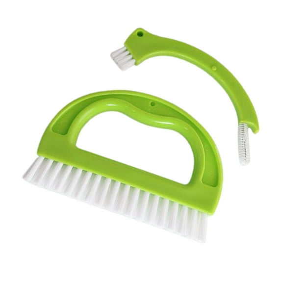 2 Pcs Grout Brush, Grout Cleaner Brush, Tile Joint Brush with Handle Stiff Cleaning Brush for , Shower,Window Track, Kitchen, Seams, Floor Lines