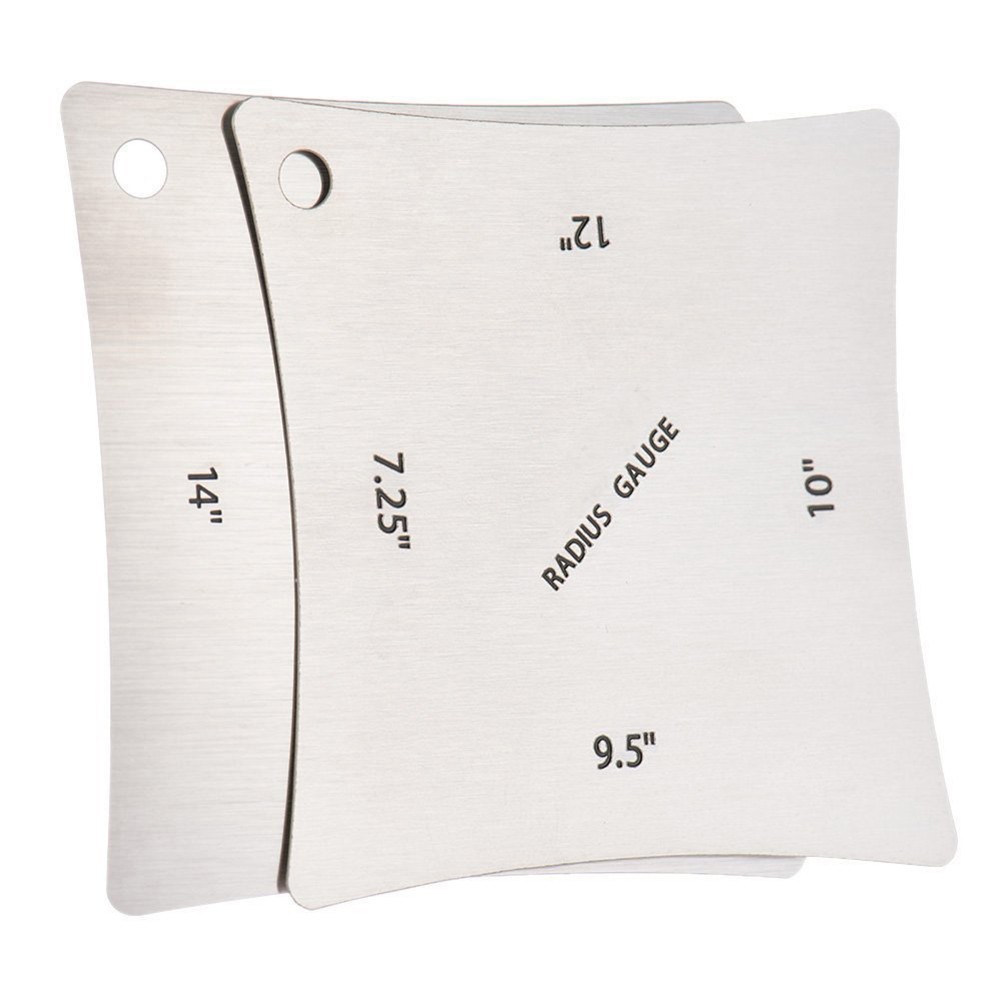 2 Pcs Guitar Fretboard Radius Gauges Fingerboard Measuring Tool Luthier