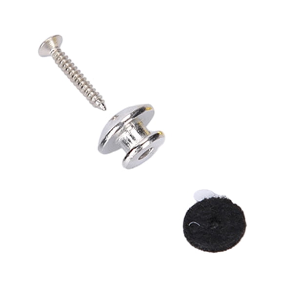 2 Pcs Guitar Strap Locks Metal Guitar Strap Buttons Lock End Pins Electric Bass Guitar Security Straplocks