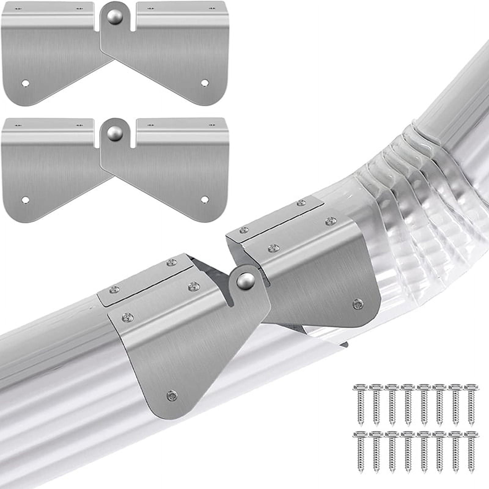 2 Pcs Gutter Extension Hinge, Downspout Extension FlipUp Hinge, Easy