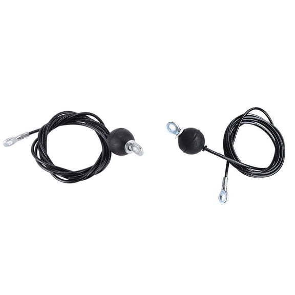 2 Pcs Gym Wire Rope Heavy Duty Steel Wirerope Cable Machine Fitness Pulley Accessories 3.0M & 1.8M