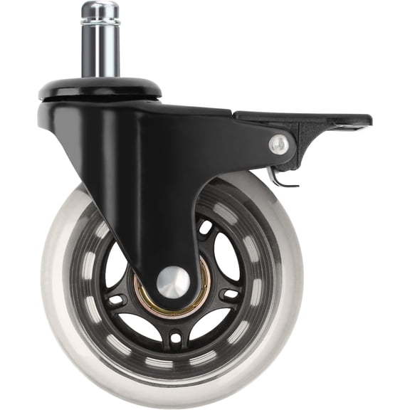2 Pcs HDW302 Locking Caster Wheel for Traeger Grill - 3'' Grill Wheel with Brake for Outdoor Cooking