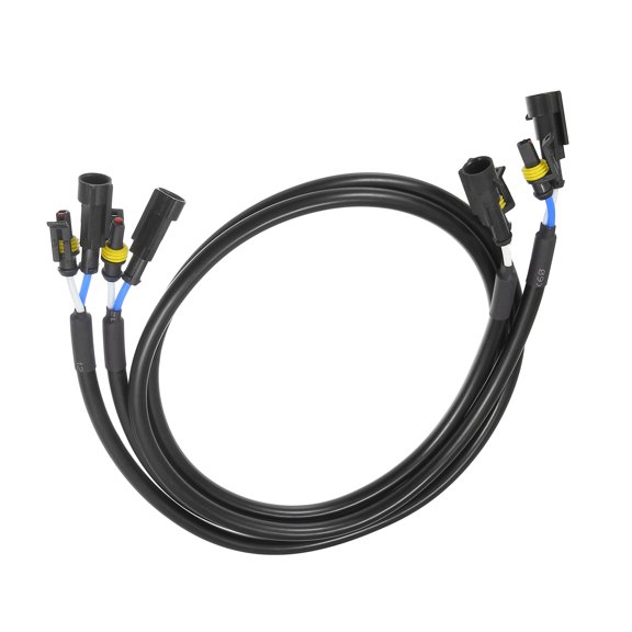 2 Pcs HID Bulb Wire Extender Extension Cable for HID Bulbs to Ballast Universal for Car Truck Black