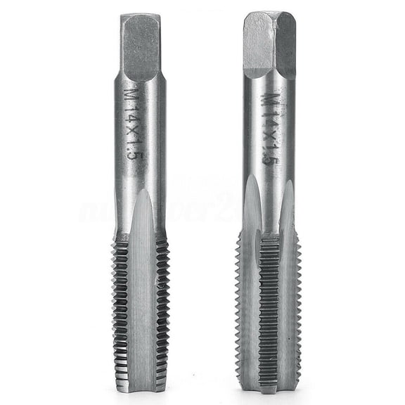 2 Pcs HSS Metric Taper & Plug Tap Right Hand Thread M-12 M16 18 M20 1.5mm Pitch Thread Metric Plug Drill Bits Cutting Tools