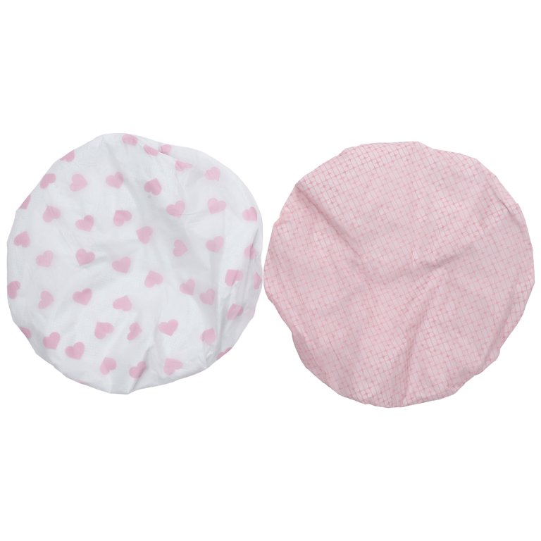 2 Pcs Hair Bonnet Hair Steamer Decorative Shower Caps Women Shower