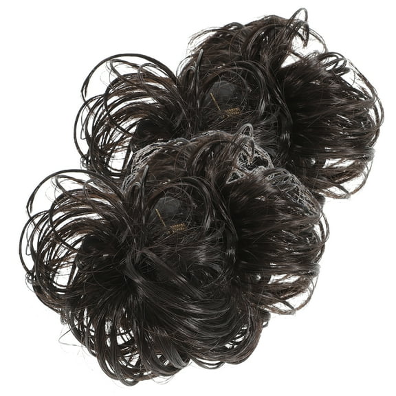 2 Pcs Hair Bun Clip Ponytail Bangs Large Clips Miss Women's