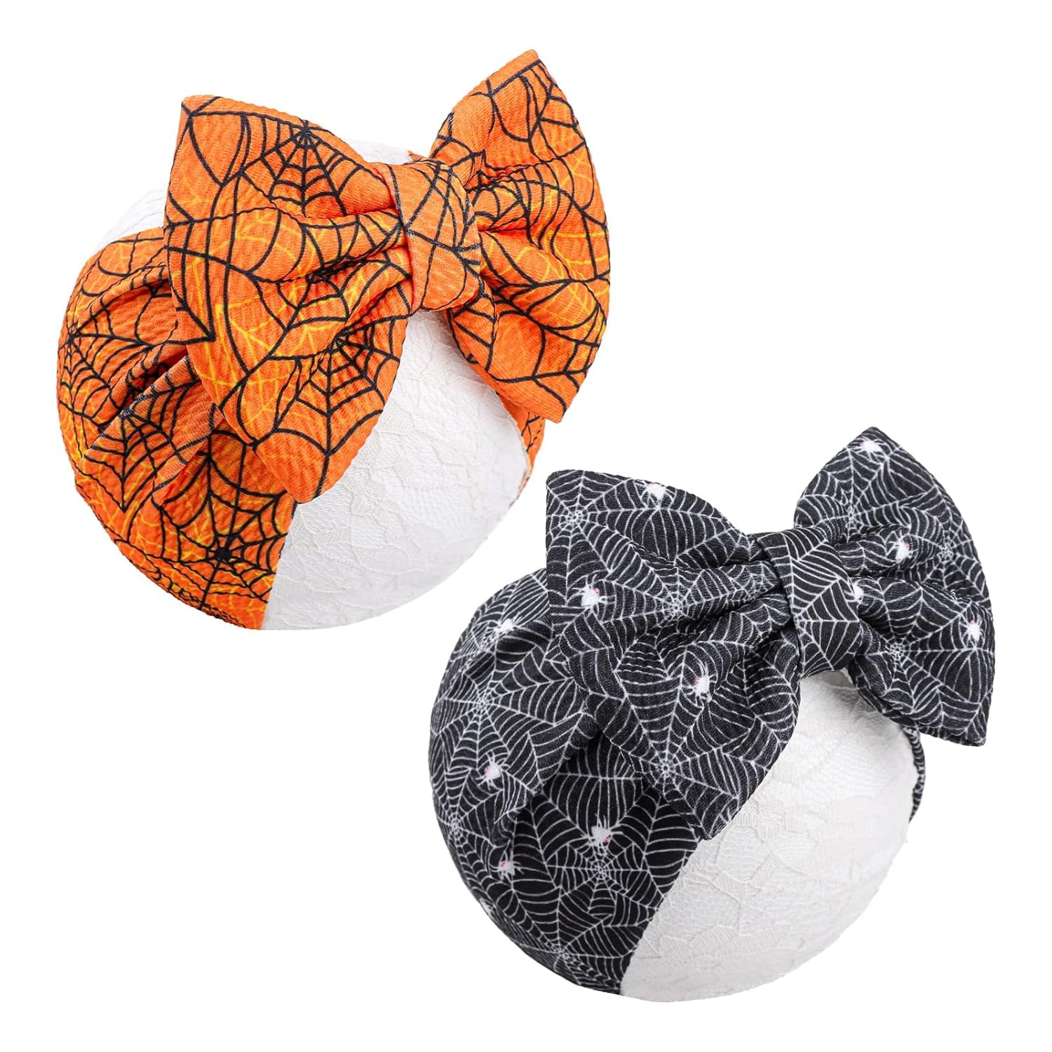 Pcs Halloween Baby Girls Headbands with Bows Spider Web