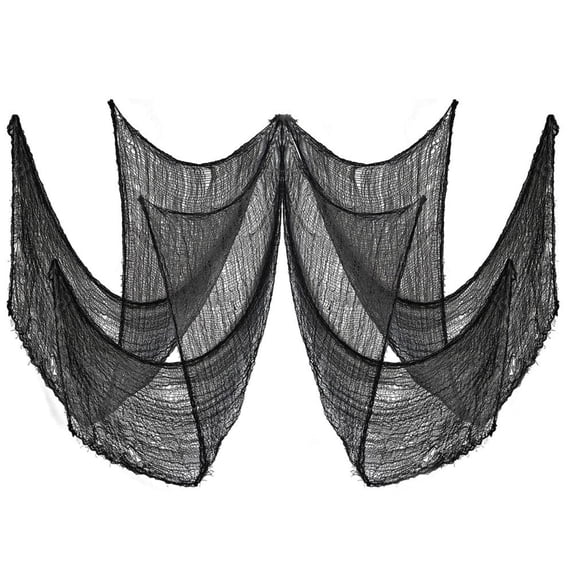 2 Pcs Halloween Creepy Cloth - 30*72 Inch Extra Large Halloween Fabric Room Wall Decor, Scary Gauze Cheesecloth for Haunted Horror House Party Doorway Stairway Window Spooky Decorations
