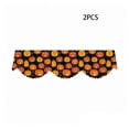 thumbnail image 1 of 2 Pcs Halloween Fireplace Mantle Scarf,Halloween Fireplace Decor,Pumpkin Pattern Irregular Edge for Home Fireplace Mantel Living Room, 1 of 7