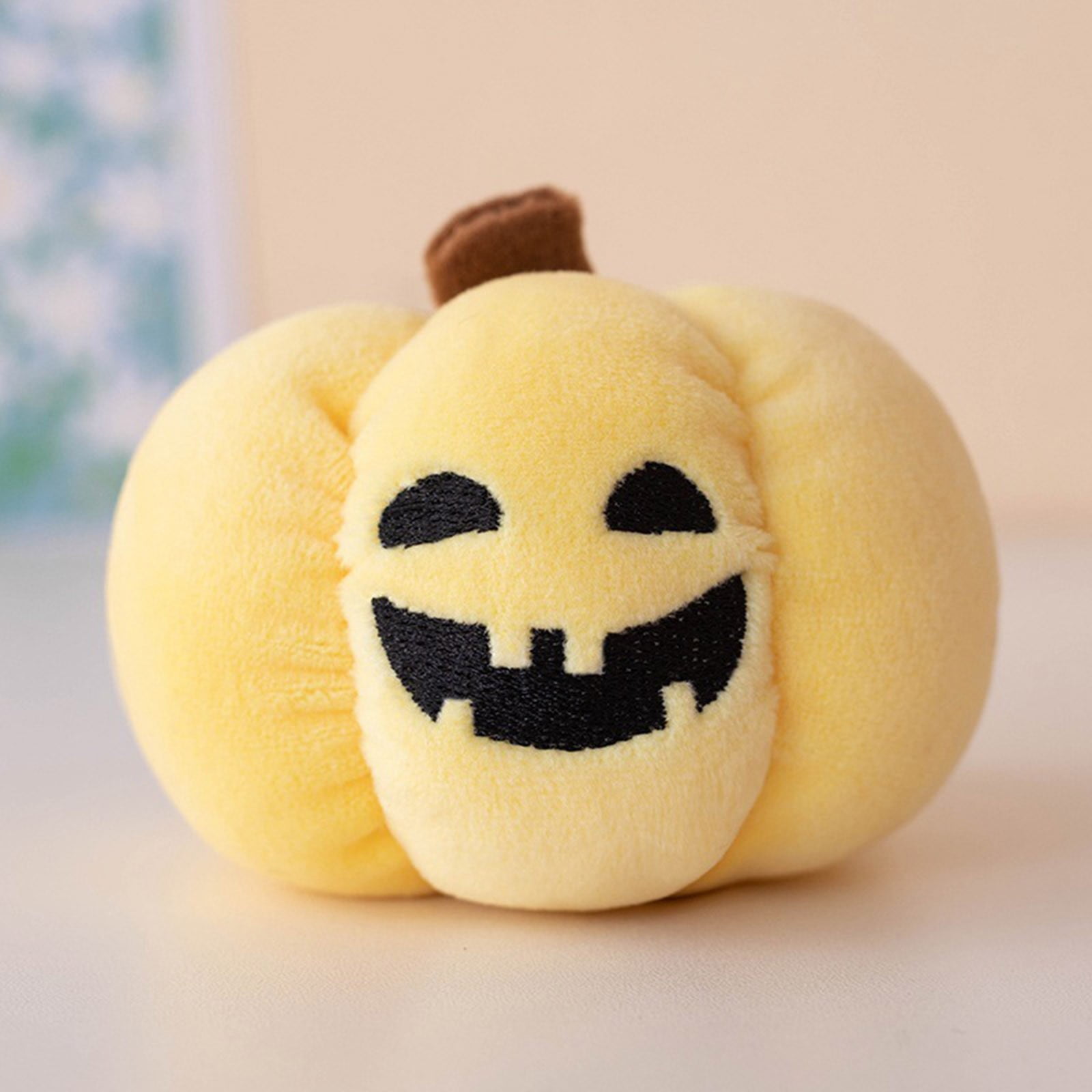 2 Pcs Halloween Gift Night Light, 2.36*3.93 Inch Pumpkin Plush Toy and