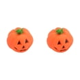 thumbnail image 1 of 2 Pcs Halloween Pumpkin Squeaky Dog Toy 3.14 Inch, Durable PVC Sound Chew Toy for Puppy and Dogs, Bite-Resistant Pet Interactive Toy for Chewing Fun, Dog Toys, 1 of 9