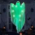 thumbnail image 1 of 2 Pcs Halloween Spooky Ghost LED Light Decoration, 47 Inch Pendant Hanging Ghost Prop Home Decoration For Patio, Lawn And Garden, 1 of 4