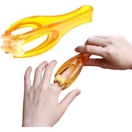 2 Pcs Hand Finger Massager Relax Blood Dual Roller Rolling Finger Joints Hand Massage Handheld Blood Circulation Convenient