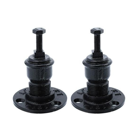 2 Pcs Hand Rail Mounting Holder Outdoor Railing Bracket Interior Brackets for Handrail Black