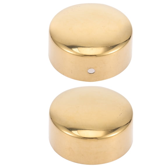 2 Pcs Hand Rest Railing Handrail End Cap Stainless Metal Plugs for Round Holes Outdoor Stairs Accessories Steel