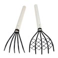 thumbnail image 1 of Durable Hand Rake with 5 Tine Claw for Beach Shell Digging and Gardening Iron, 1 of 8