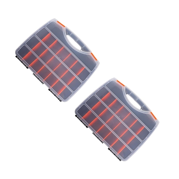 2 Pcs Handle Mixing Bowl Storage Box Tool Storage Case 38X31CM