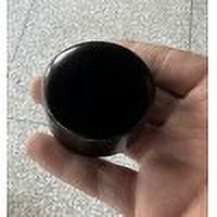 ADDHAT 2Pcs Stainless Steel Handrail End Caps Black Round Durable Staircase Handrail Covers