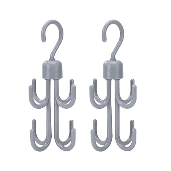 2 Pcs Hanging Hooks Rotatable Towels Hanger Coat Hangers Accessories Clothes Rack Purse Closet