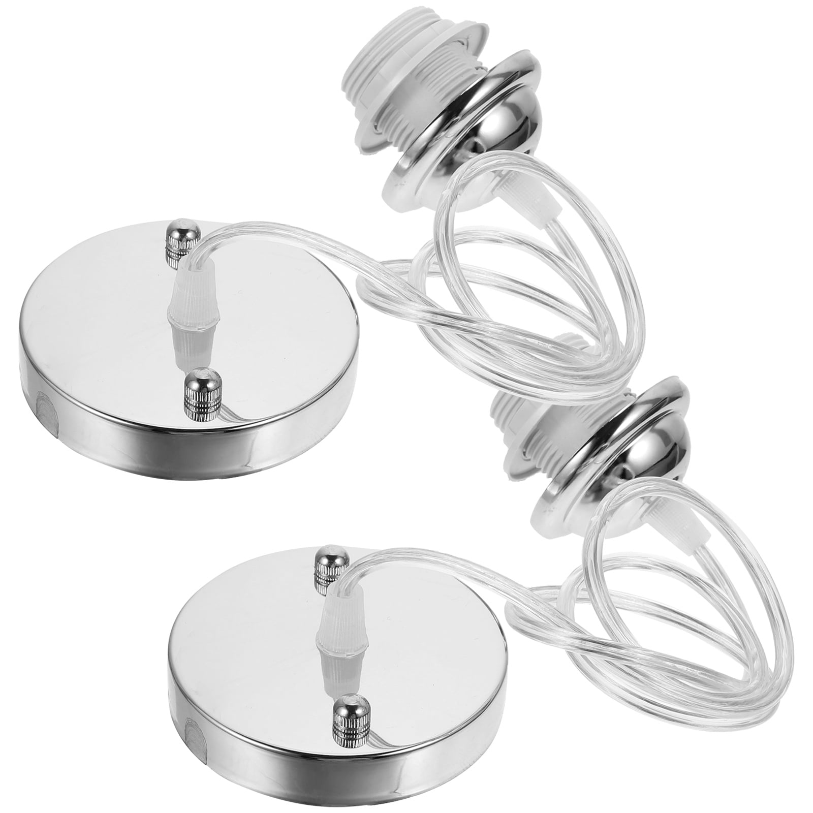 2 Pcs Hanging Light Kit Ceiling Canopy Cover Metal Bulb Holder Lamp