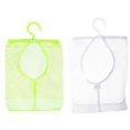 thumbnail image 1 of 2 Pcs Hanging Mesh Storage Bag,Lightweight Breathable Organizer Pouch with Hook for Bathroom Bedroom Travel 11.8x8.6 Inch, 1 of 1