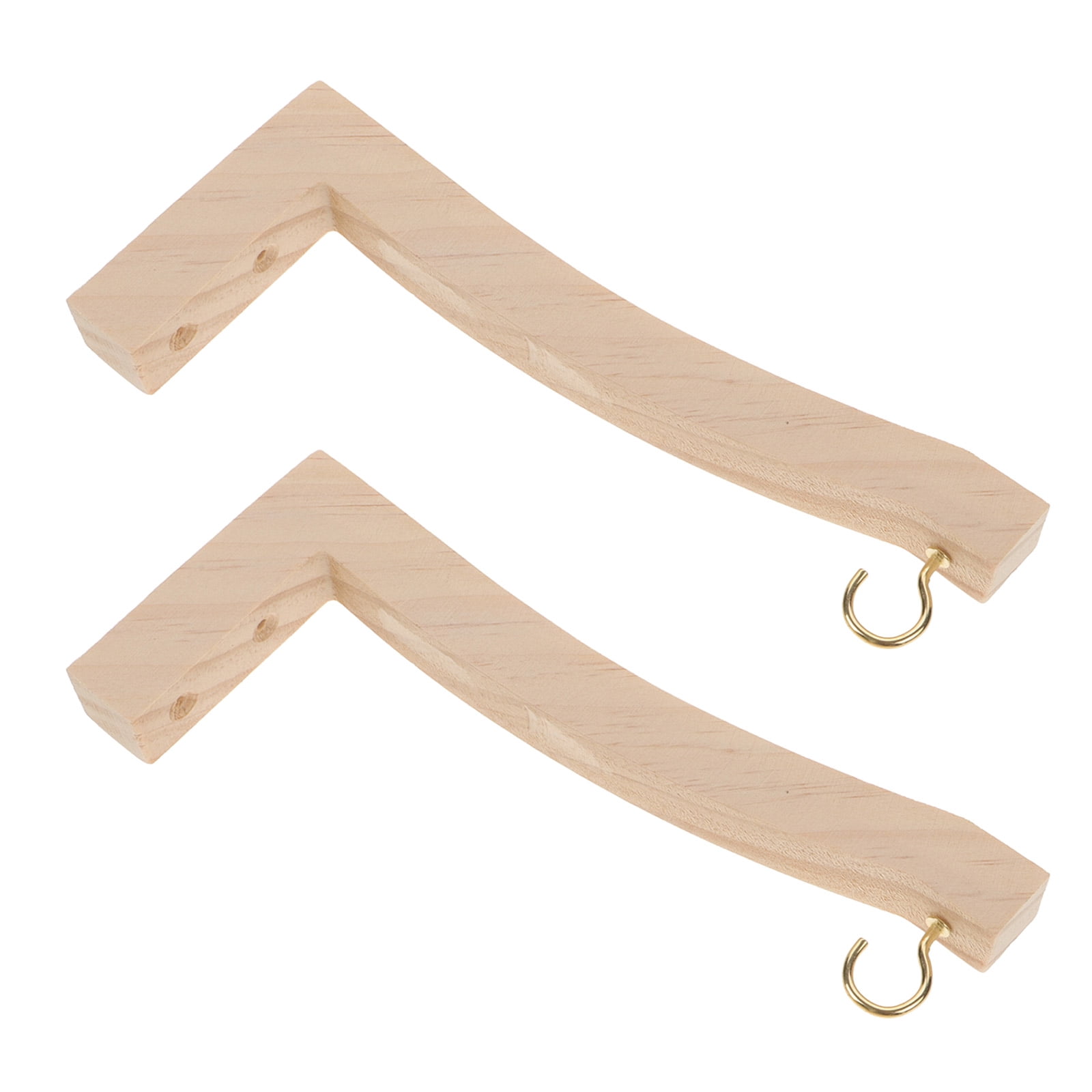 Raindrops Light Yellow Wooden Wall Plant Hanger for Indoor and Outdoor ...