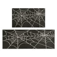 thumbnail image 1 of 2 Pcs Happy Halloween Kitchen Rugs and Mats Set Pumpkin Witch Bat Spider Kitchen Rugs and Mats Non Slip Kitchen Rugs and Matsfor Farmhouse Door (47x17+30x17 Inches), 1 of 7