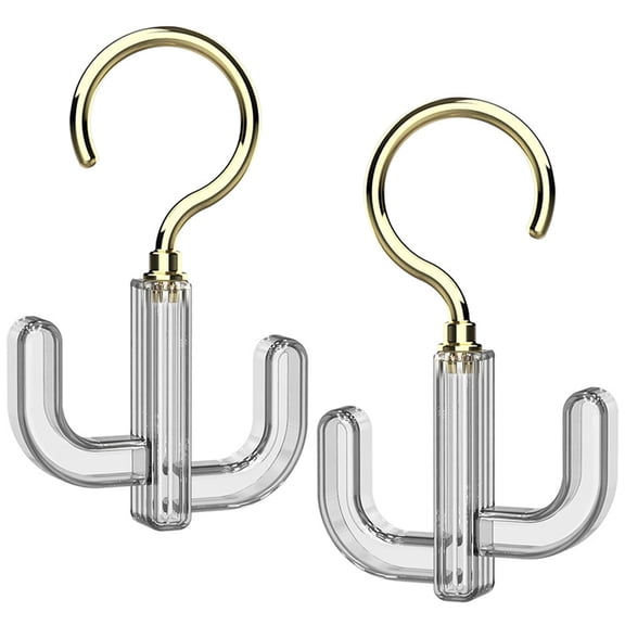2 Pcs Hat Hooks Belt Organizer for Closet with 360 Degree Swivel, Scratch-Free Cactus Hanger for Easy Storage