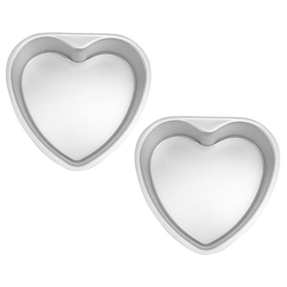 STRANDCHIC 2-Pack Aluminum Heart Cake Pans, , Non-Stick, Easy to Clean, Ideal for Baking Cakes, Mousse, and Desserts