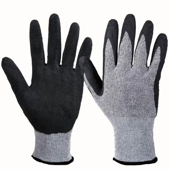 2 Pcs Heat Resistant Oven Mitts: Thick Nylon Multipurpose Gloves, Suitable for Grilling, Baking, Cooking, Cutting, Woodworking, Cut and Heat Resistant (Hand Wash Only)