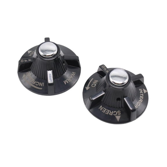 2 Pcs Heater Control Knobs Air Conditioning Switches Sturdy Plastic for MG Classic Car 1965-1974 Auto Accessories