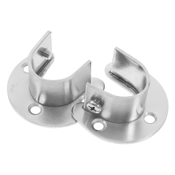 2 Pcs Heavy Duty Bracket Curtain Rod Hanging Base