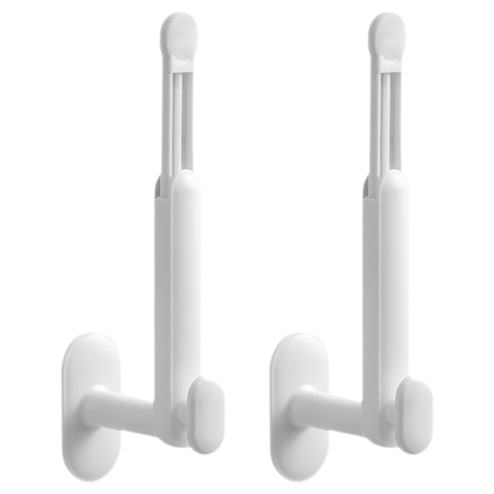 2 Pcs Heavy Duty Clothes Rack Key Hook Purse Hanging Wallmounted Coat