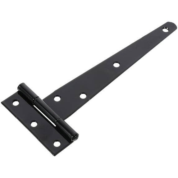 2-Pack Heavy Duty Gate Door Hinges with Canopy Shape for Outdoor Fence, Buckles for Secure Installation
