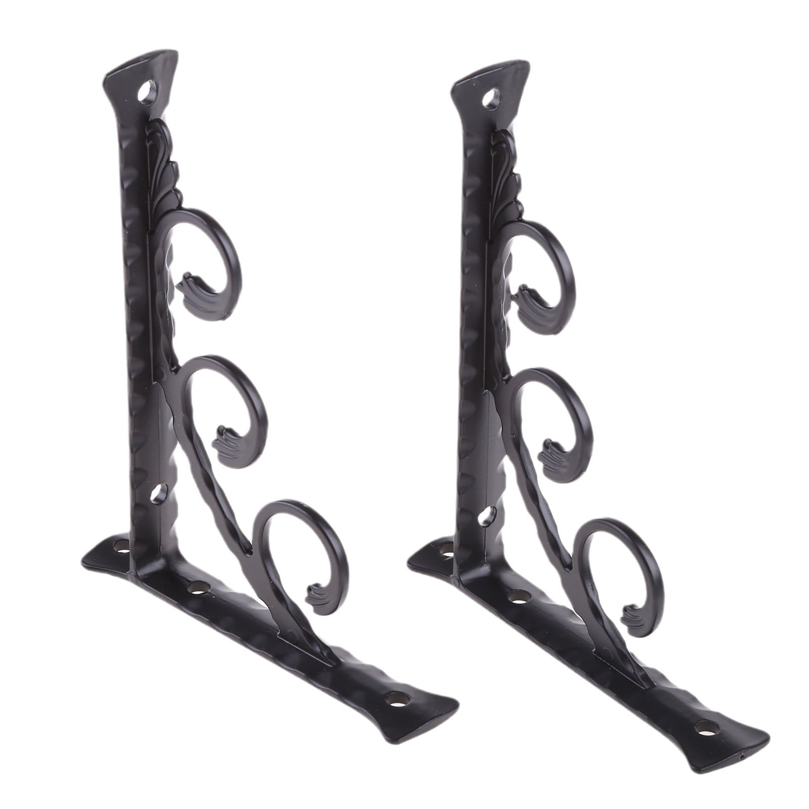 2 Pcs Heavy Duty Metal Shelf Bracket Wall Mounted Float Shelf Brackets for Bookcases, Kitchen Shelves, Display Shelves