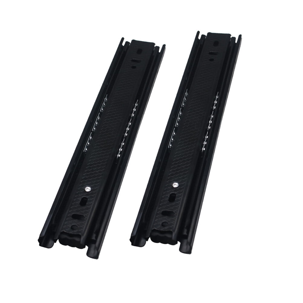 2 Pcs Heavy Duty Slide Rails Tool Drawers Track Steel Slides